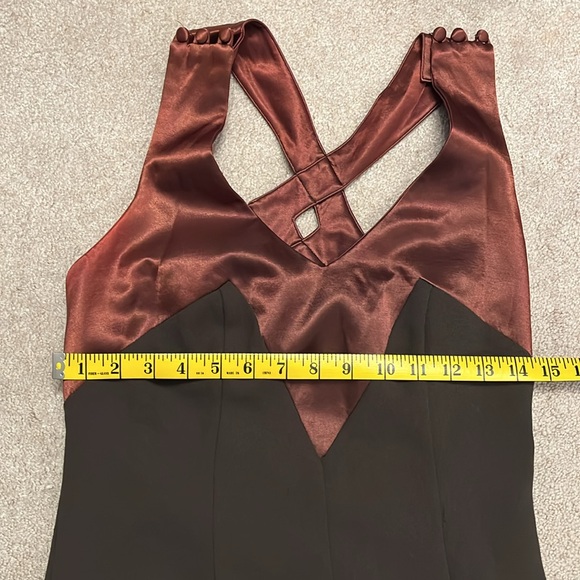 Vintage Joseph Ribkoff vintage brown mother of the bride maxi dress siz… - Picture 13 of 14